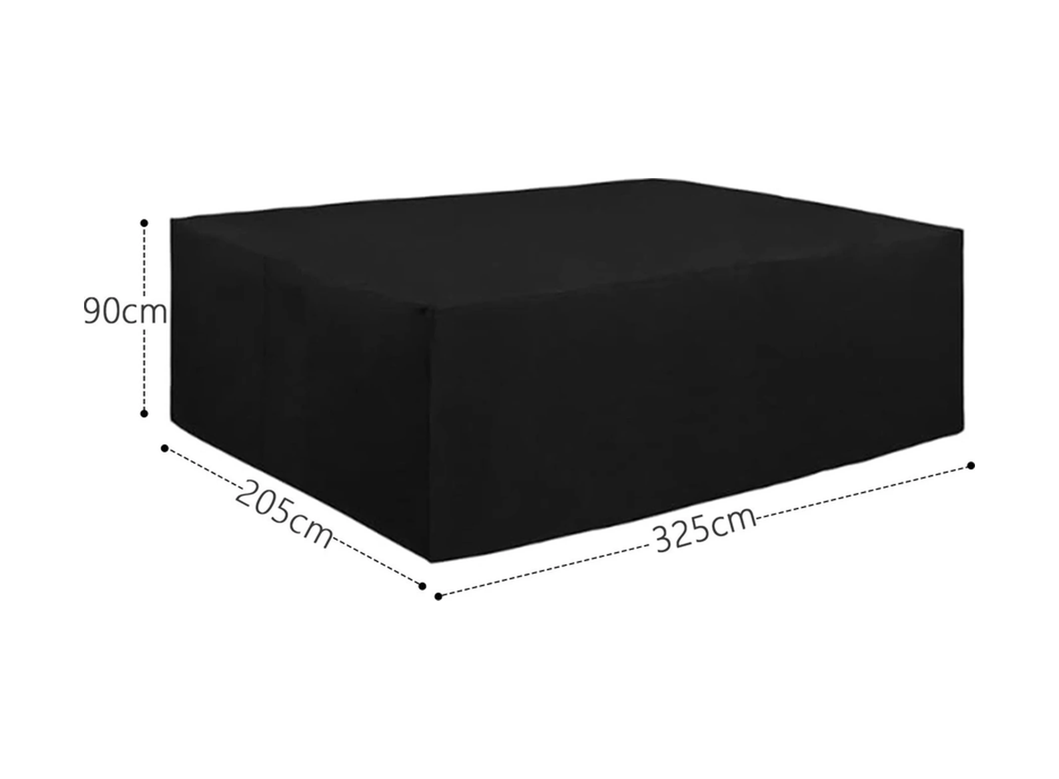 Gardener Grdc301 Masa Takımı Koruma Örtüsü / Kılıfı Pe 325 Cm X 205 Cm X 90 Cm Çok Renkli