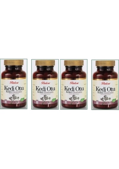 Balen Kedi Otu Kökü Ekstraktı Kapsül 375 Mg 80 Kapsül 4 Adet