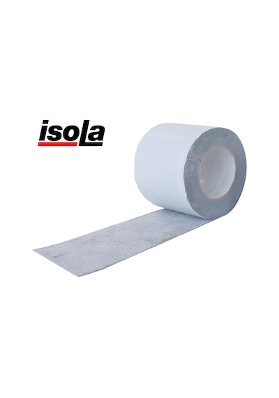 İsola 10cmx5m kendinden yapışkan butil tekstil armür pah köşe derz su yalıtımı izolasyon bandı