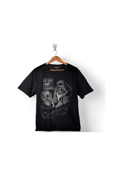 Spiderman Star Wars Are You My Mummy Super Vader Çocuk Tişört