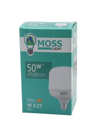 Moss Light Ms-3099 Led Ampul Plastik 185-265v 50w Ip20 4500lumen L175 50.000 Saat Ömür E27 Torch Diğer