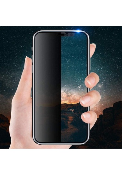 Senalstore Apple  Uyumlu iPhone Xs Max / 11 Pro Max Gizli Hayalet Kırılmaz Cam Privacy Ekran Koruyucu