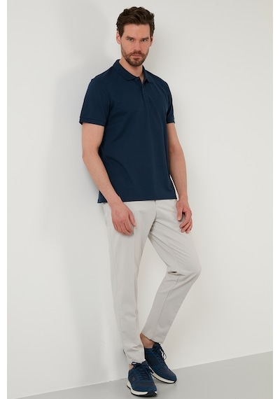 Buratti Regular Fit Pamuklu Düğmeli Erkek Polo Yaka T Shirt 5902326 Indigo