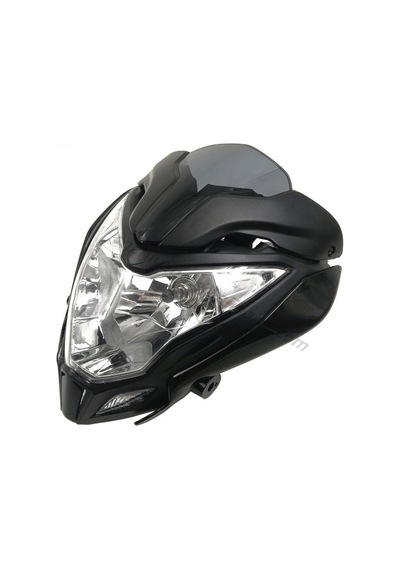 Bajaj Pulsar Ns150 Ns200 Ön Far Grenajlı Led Ve Siperlik Camlı Tam Uyumlu Premium Kalite 1 ADET