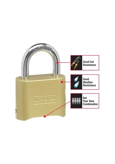 Master Lock Şifreli Kilit, Iç Ve Dış Asma Kilit, Sıfırlanabilir Ş