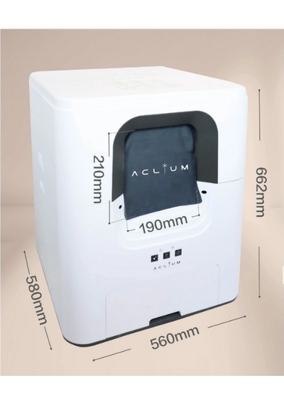 Aclium Otomatik Kedi Tuvaleti 55x57x65 Cm Beyaz