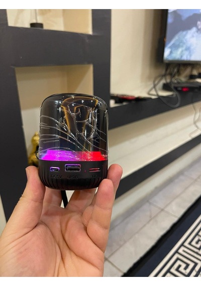 Portable Işıklı Ve Şık Tasarımlı Max-102 Bluetooth Hoparlör