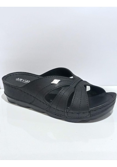 Aryan 37-953 Anatomic Kadın Dolgu Topuk Terlik Kırmızı