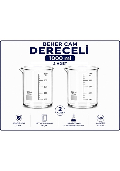 Beher Cam Dereceli 2 x 1 L