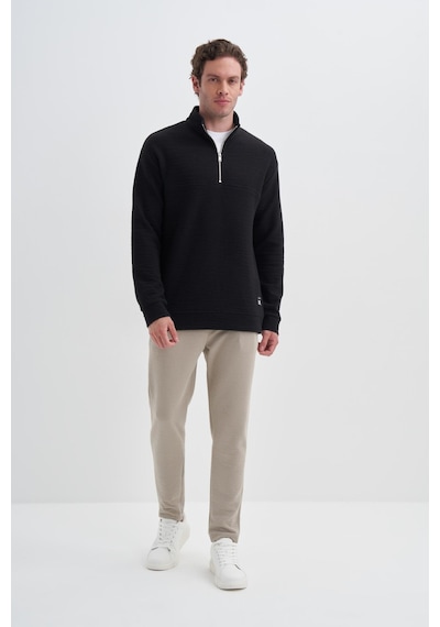 Cazador 50670 Erkek Dik Yaka Sweat Siyah