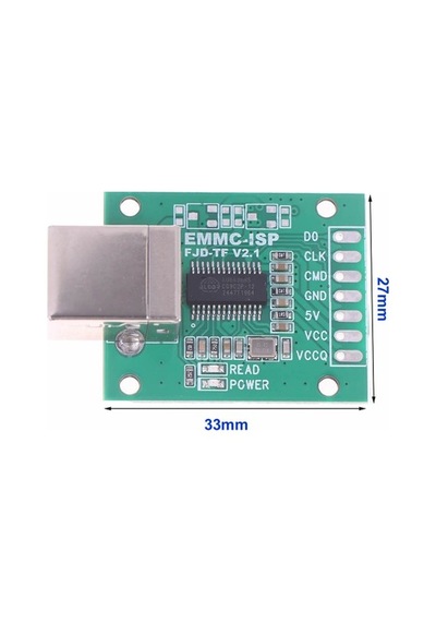 Emmc-ısp Fjd-tf V2.1 Isp Emmc Programlama Adaptörü Usb Telefon Tablet Tv Box Veri Kurtarma Dump Firmware