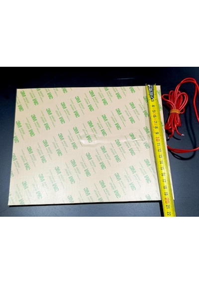 Sern Esnek Silikon Açık Büfe 25x20cm Yapışkanlı Termikli Isıtıcı Rezistans 650w R1035