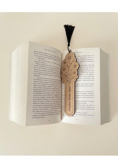 Papatya Desenli Kitap Ayracı-okuyucular Okuyacak