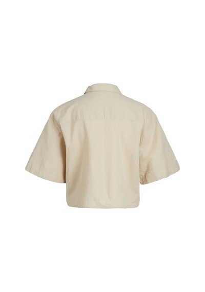 Jjxx Jxlulu Ss Cropped Lınen Blend Shırt Wvn Kadın Bej Kk Gömlek - 12231335