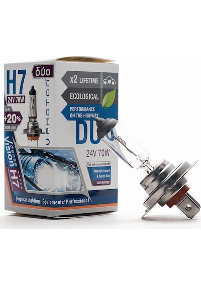 Photon H7 12v 55w Duo %20 Fazla Işık 10 Adet Ph5507 N
