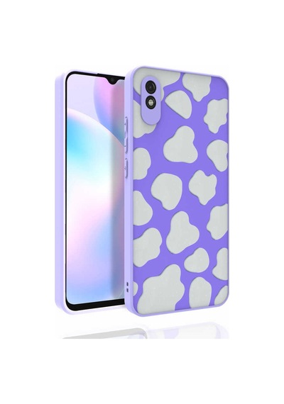 Nourthkiingdom Redmi 9a Kılıf Desenli Kamera Korumalı Parlak Nrtk Nora Kapak - No6 NO6