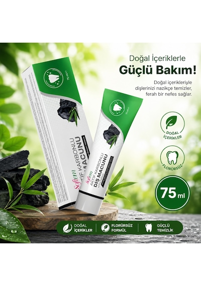 Softem Aktif Karbonlu Diş Macunu 75 ML