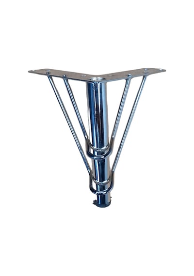 Flamingo Model 12 Cm Krom Metal Mobilya, Dolap, Koltuk, Tv Ünitesi Ayakları 4 Adet Gümüş