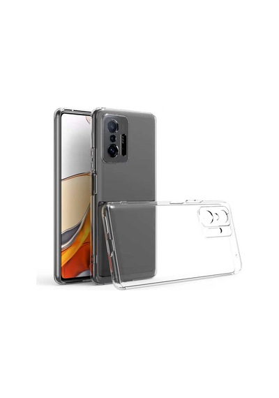 Xiaomi Mi 11t Pro 5g Kılıf Zore Kamera Korumalı Süper Silikon Kapak Renksiz