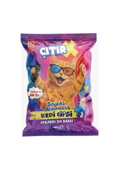 Çıtır X Kedi Cipsi Somon Etli Kedi Ödülü 40gr