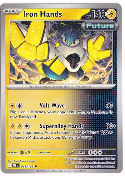 Iron Hands 061/162 - Temporal Forces - Pokemon Kartı Mint