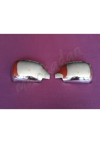 Woc Chrome Renault Kangoo Krom Ayna Kapağı 2002-2007 2 Parça Abs