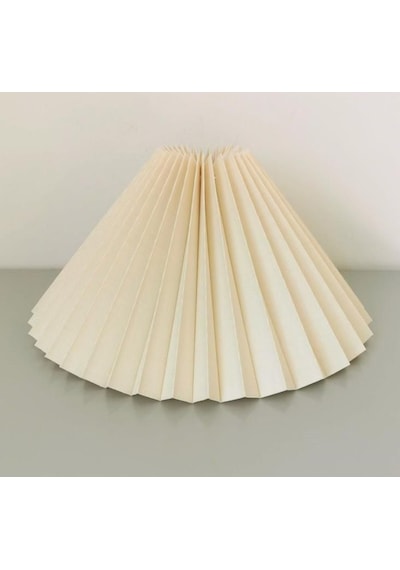 Modern Tasarım Umbrella Şapka Abajur Lambader Şapkası Krem 35 Cm Çap Evine Yenilik Kat Krem