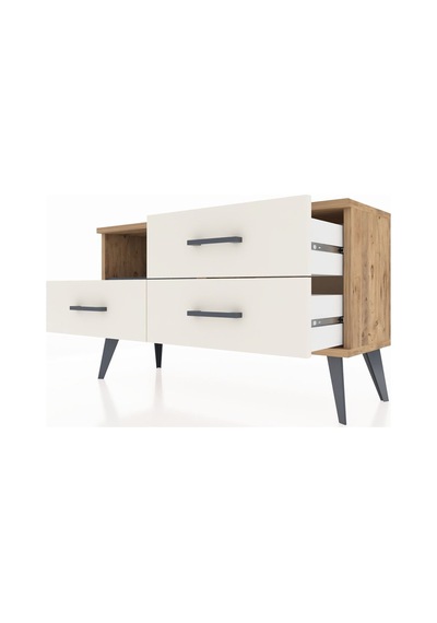Arges Şifonyer Tek Raflı 3 Çekmeceli 88x30x48 Çam-antrasit/aytaşı Antrasit/aytaşı Arges Şifonyer Tek Raflı 3 Çekmeceli 88x30x48 Çam-antrasit/aytaşı Antrasit/aytaşı