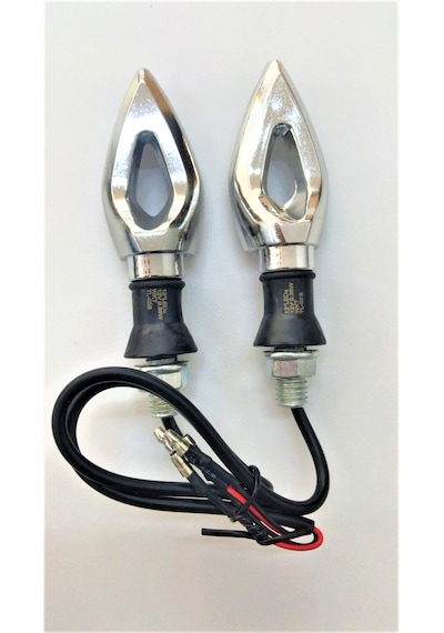 MONERO LED SİNYAL RT-072 (SARI IŞIK) (TAKIM) KROM-E BELGELİ