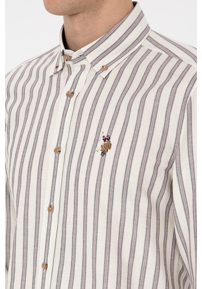 U.s. Polo Assn. Erkek Lacivert Gömlek Desenli 50308449-vr033 Lacıvert