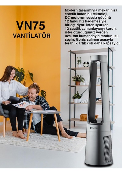Dijitsu Vn75 Kanatsiz Vantilatör