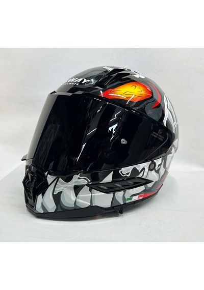 Sway Sw 868 Cannibal Black Grey Red Güneş Vizörlü Siyah Camlı