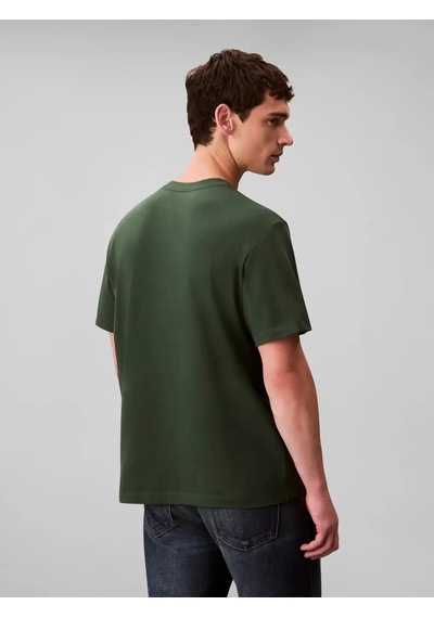 Calvin Klein Ss 20s Eu Ck Overlap Yeşil Erkek Tişört
