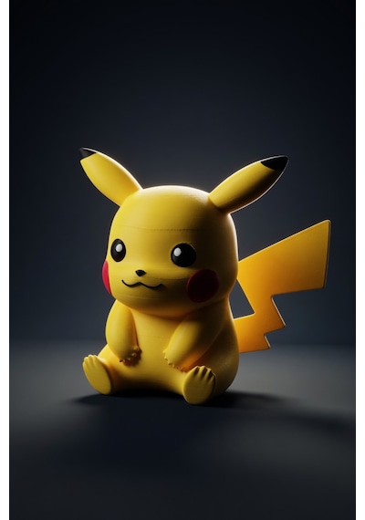 Pikachu Figürlü Kumbara Sevimli Dekoratif Para Kutusu Sarı Tasarım Hediyelik Obje