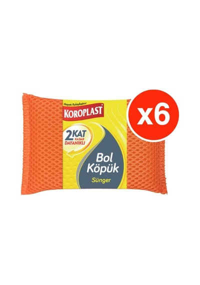 Koroplast Bol Köpük Sünger X 6 Adet