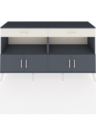 Hyperion Konsol 2 Raflı 2 Çekmeceli 4 Kapaklı 176x44x99 Antrasit- Antrasit-antrasit/aytaşı Hyperion Konsol 2 Raflı 2 Çekmeceli 4 Kapaklı 176x44x99 Antrasit- Antrasit-antrasit/aytaşı