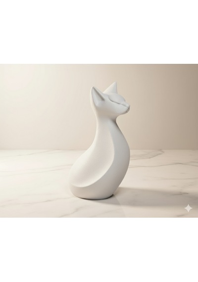 Soyut Kedi Figürü - 16 Cm 3d Baskı