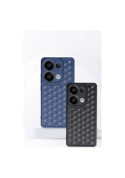 Newface - 135 - Xiaomi Redmi Note 13 Pro 4g Kılıf Petek Silikon Kapak - Edntrend - - Lila