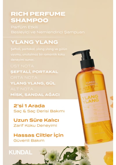 Kundal Rich Perfume Shampoo Ylang Ylang 500 ML