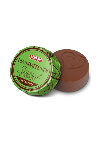 Konak Hanımefendi Antep Fıstık Parçacıklı Dolgulu Sütlü Çikolata 1 KG