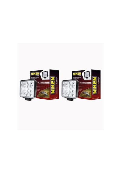 Niken 16 Led Kare Off Road Sis Farı Çalışma Lambası 2 Adet 12-24v
