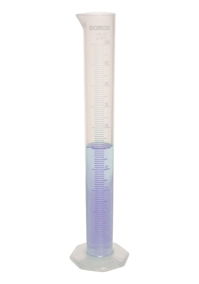 Borox Uzun Form Kabartma Skala Plastik Mezür 100 ML