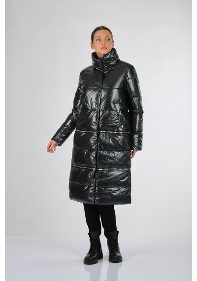 Rugu Siyah Kadın Mont Tr8208 S 001