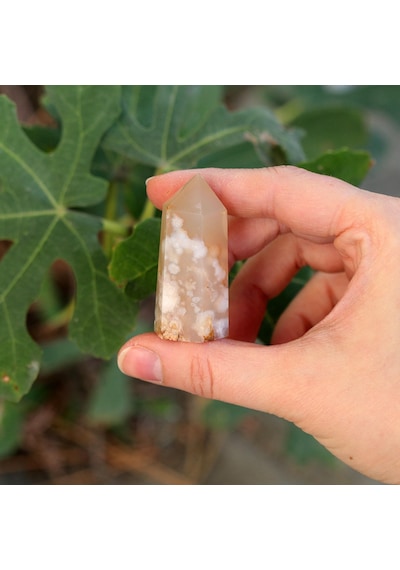 Doğal Çiçek Akik Flower Agate Kütle Küçük Boy