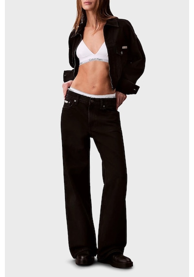 Calvin Klein Bayan Kot Pantolon Lv047d713g Twm Siyah Siyah