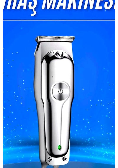 Paslanmaz Çelik 3 Taraklı Kablosuz Saç Sakal Düzeltici Tıraş Makinesi Seti Bx-313690