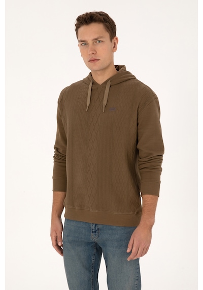 U.s. Polo Assn. Erkek Haki Sweatshirt 50310048-vr027 Haki