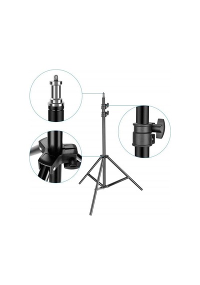 Kumandalı Tripod 2.1 Mt Telefon Ring Light Tutucu Lamba Işık Ayağı