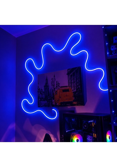 Neon Led Şerit Rgb Piksel 5 Metre Ip65 Su Geçirmez Adreslenebilir Smd2811 Dc12v Esnek Silikon Led Bant 6x12mm 2.5cm Kesilebilir Dekoratif Aydınlatma