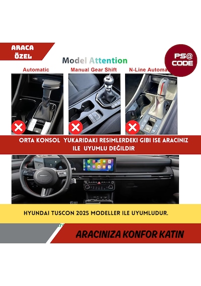 2025 Model Hyundai Tuscon Orta Kolçak İçi Düzenleyici